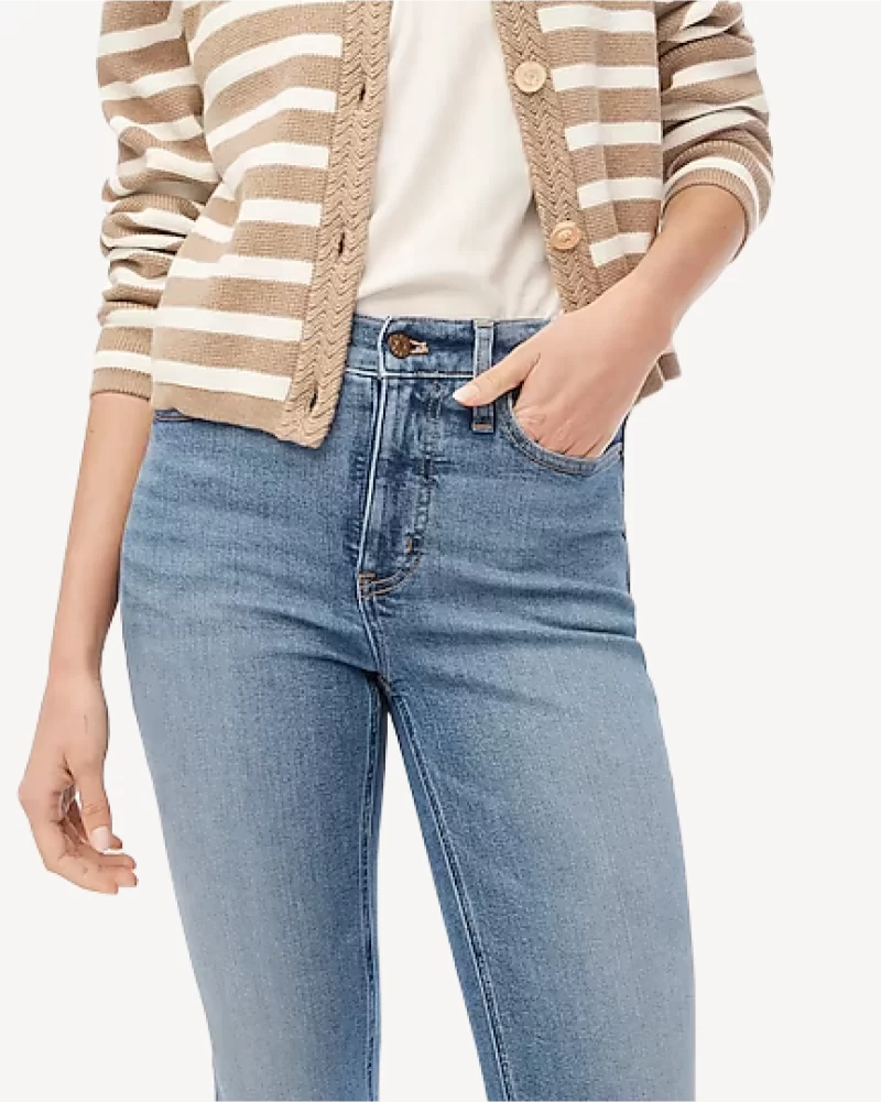 J. Crew Factory Flare crop jean in signature stretch - Image 2