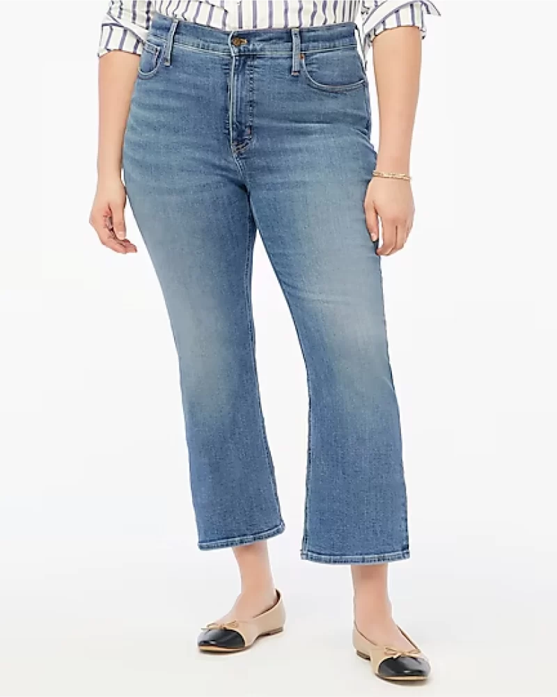 J. Crew Factory Flare crop jean in signature stretch - Image 4