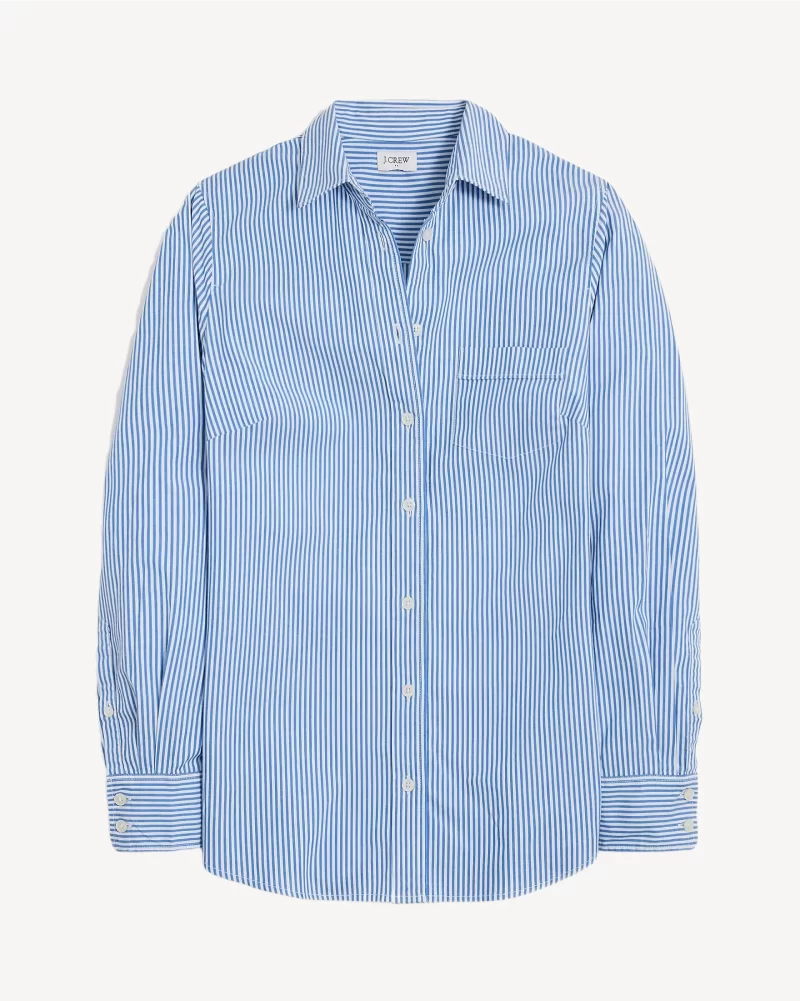 J. Crew Factory Button-up cotton poplin shirt in signature fit - Image 2