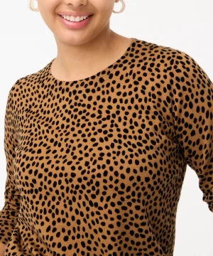 J. Crew Factory Cheetah Teddie sweater