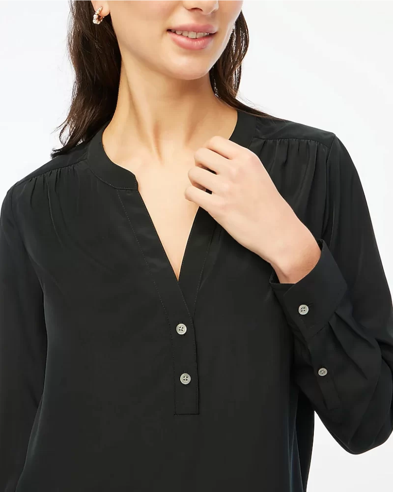 Popover placket blouse - image 5