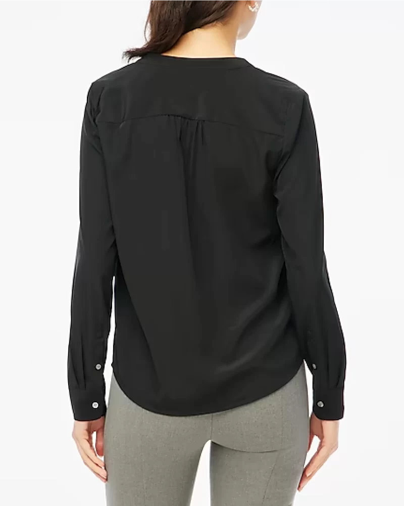 Popover placket blouse - image 7