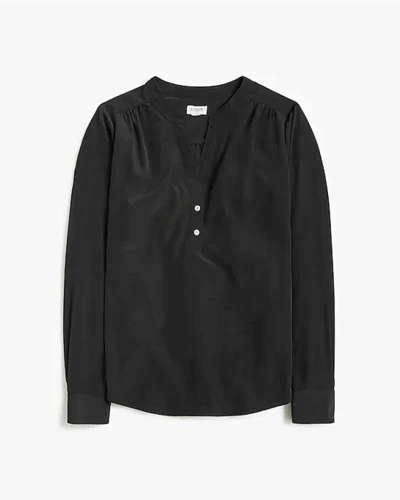 Popover placket blouse - image 8