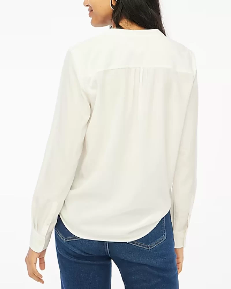 Popover placket blouse - image 3