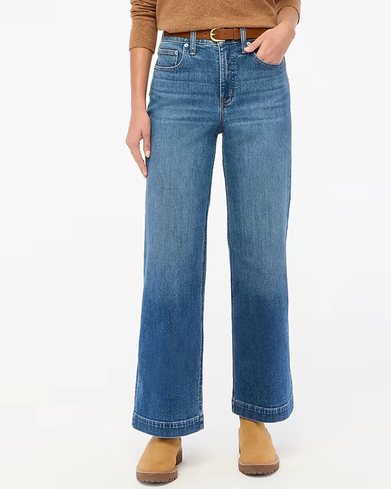 Classic wide-leg jean in all-day stretch