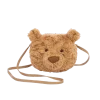 A brown teddy bear bag