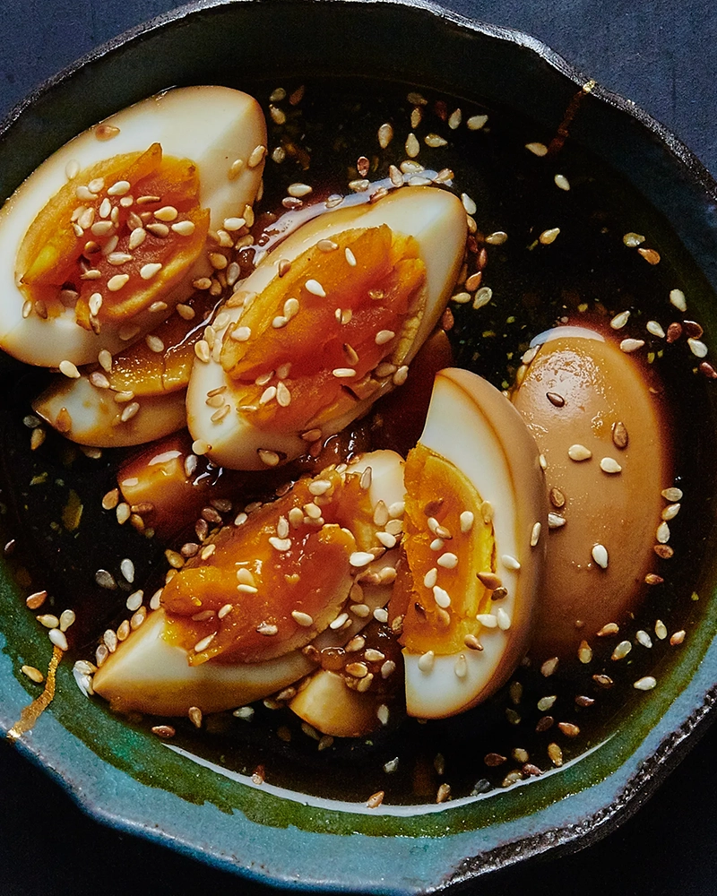 Soy marinated eggs