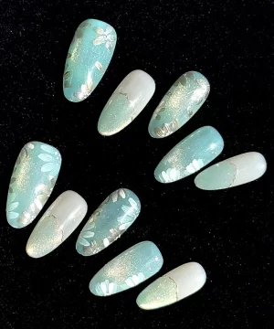 Enchanted-Aqua on Velvet Nail