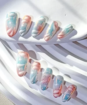 Celestial Waves on 3D Nail