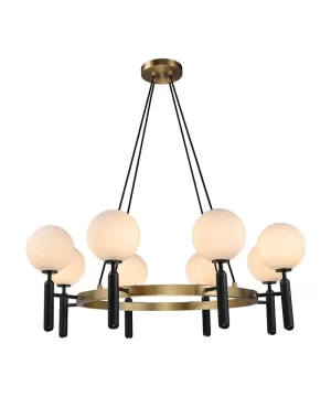 Modern Chandelier Metal Art Design with 8 LED Adjustable Lamp