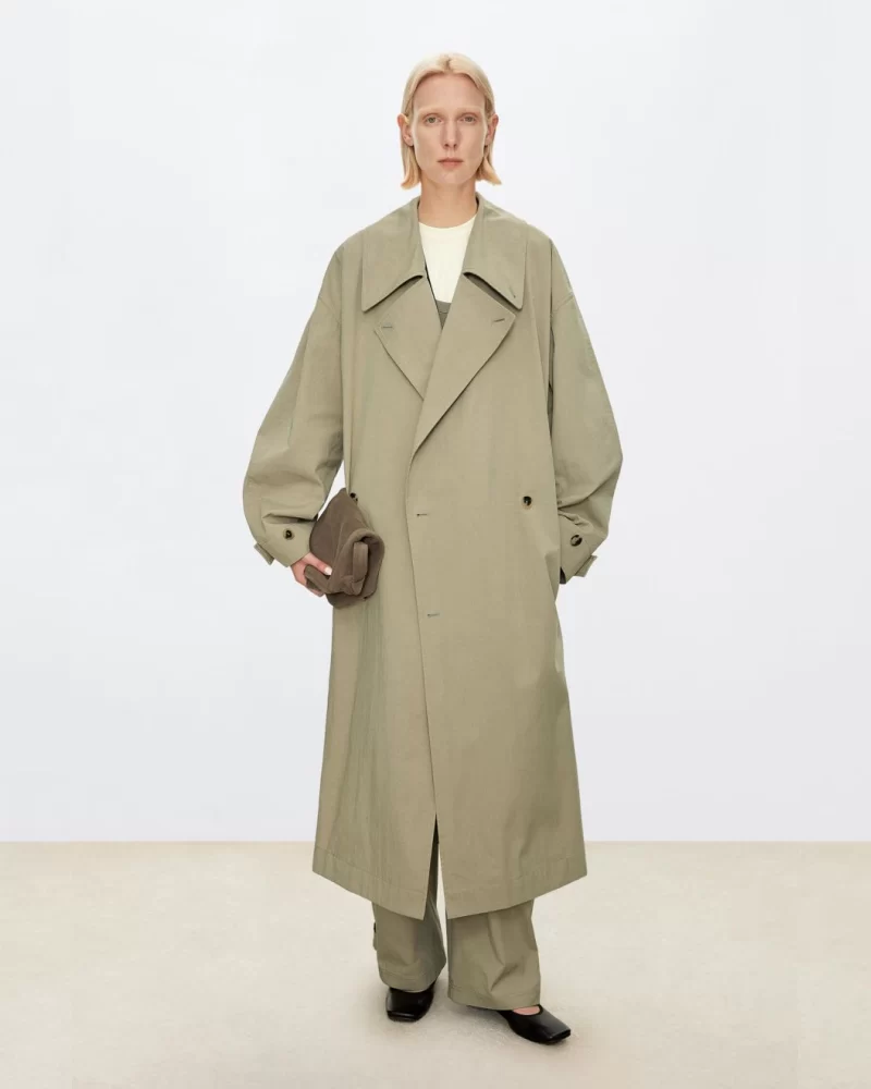 High-Density Nylon Cotton Trench Coat