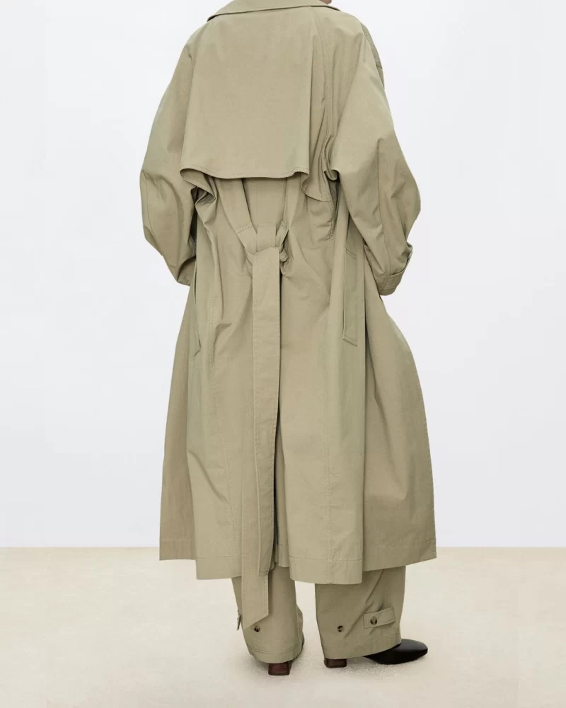High-Density Nylon Cotton Trench Coat - Image 4
