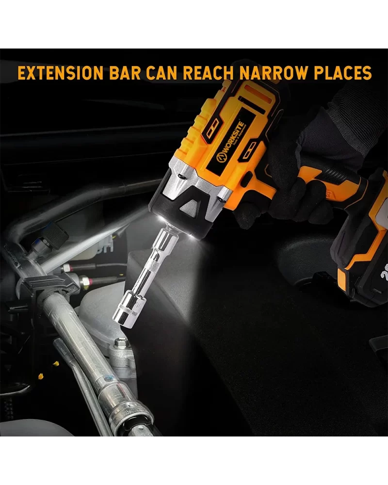 20V Cordless Impact Wrench 1/2" 330Nm Heavy Duty Portable Battery Rechargeable Power Wrenches - Image 5
