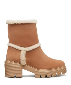 Stuart Weitzman Lennox Shearling Trim Bootie-20551688