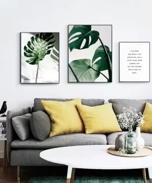 Nordic Canvas Modern Prints Plant Leaf-20219559