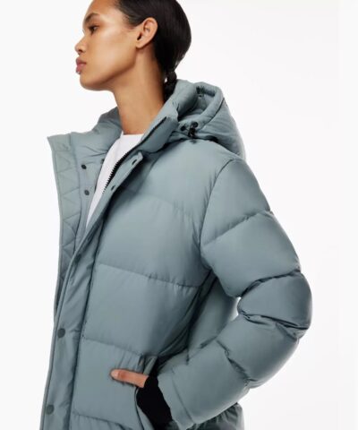 Aritzia The Super Puff™ Blue Mid-Length Goose-Down Puffer Jacket - Image 6