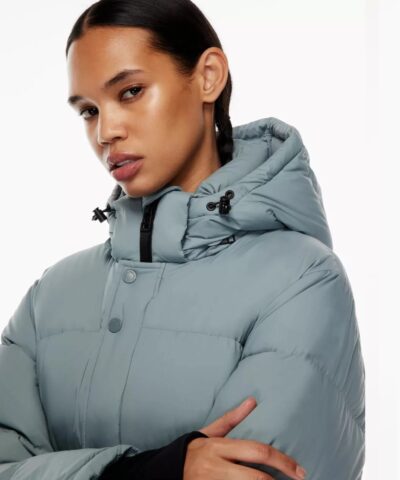 Aritzia The Super Puff™ Blue Mid-Length Goose-Down Puffer Jacket - Image 5