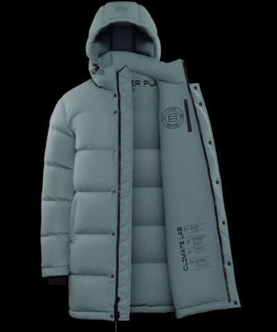Aritzia The Super Puff™ Blue Mid-Length Goose-Down Puffer Jacket - Image 8