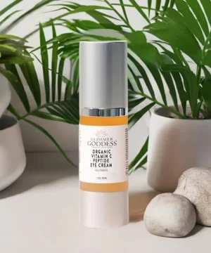 Glimmer Goddess Organic Vitamin C & Peptide Eye Serum – Brightening & Anti-Aging Formula