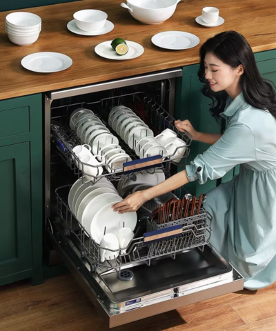 Freestanding Dishwasher with 2 Racks | 8 Place Settings | High Quality - Image 4
