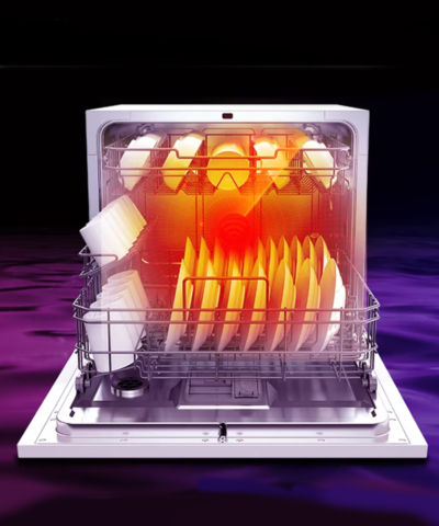 Freestanding Dishwasher with 2 Racks | 8 Place Settings | High Quality - Image 9